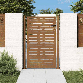 Garden Gate 41.3"x49.2" Corten Steel Square Design