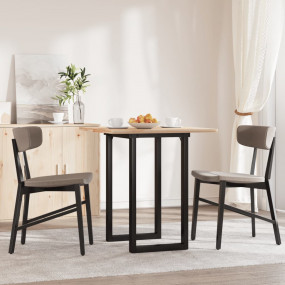 Dining Table Legs O-Frame 23.6"x15.7"x28.7" Steel