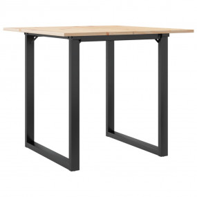 Dining Table O-Frame 35.4"x35.4"x29.5" Solid Wood Pine ...