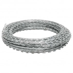 Clipped Concertina Razor Wire Galvanized Steel 984.3'