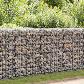 Gabion Basket with Lids Galvanized Wire 39.4"x19.7"x11....