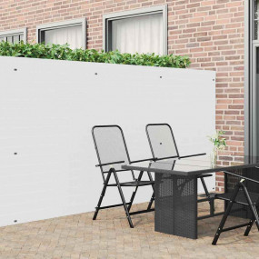 Patio Fence Double-Sided White 5.9x16.4' PVC