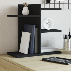 Desk Organizer Black 16.5x8.5x16.5" Engineered wood