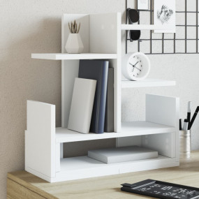 Desk Organizer White 19.3x7.9x20.7" Engineered wood