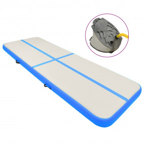 Inflatable Gymnastics Mat with Pump 157.5x39.4x7.9" PVC...