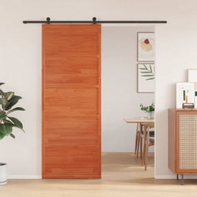 Barn Door Wax Brown 31.5x81.9" Solid Wood Pine