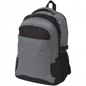 School Backpack 10.6 gal Black and Grey