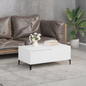 Coffee Table White 35.4x19.7x14.4" Engineered Wood