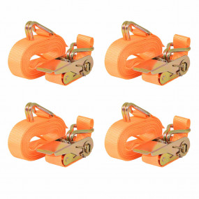Ratchet Tie Down Straps 4 pcs 0,4 Tonnes 19.7 'x0.98 " ...