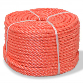 Twisted Rope Polypropylene 0.39 " 1640.4 ' Orange