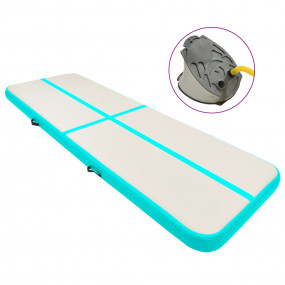 Inflatable Gymnastics Mat with Pump 157.5x39.4x5.9" PVC...