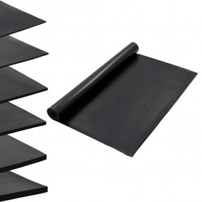 Floor Mat Anti-Slip Rubber 3.9x16.4' 0.08 " Smooth
