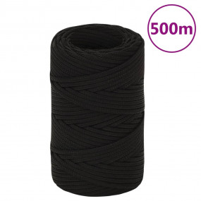 Work Rope Black 0.08 " 1640.4 ' Polyester