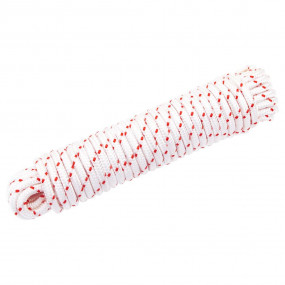 Pull Starter Cord White and Red 0.24 " 32.8 ' Nylon