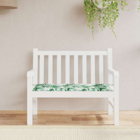 Patio Bench Cushion Leaf Pattern 47.2x19.7x1.6" Oxford ...