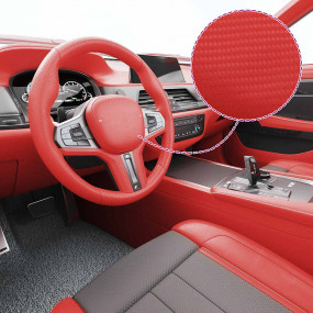 Car Films 2 pcs 4D Red 39.4x59.1"