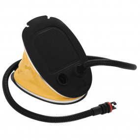 Foot Pump 10.2x7.1" PP and PE Grey and Yellow