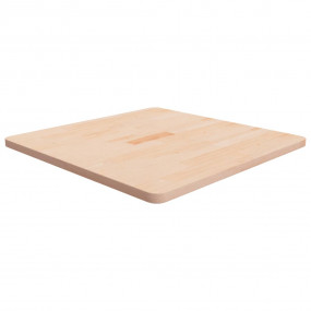 Square Table Top 27.6x27.6x1.0" Untreated Solid Wood Oa...