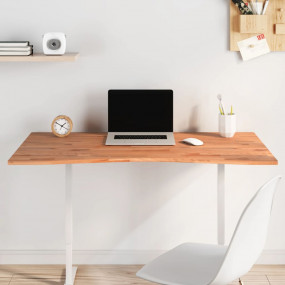 Desk Top 43.3x(21.7-23.6)x0.6" Solid Wood Beech
