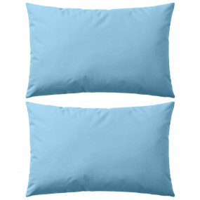 Patio Pillows 2 pcs 23.6x15.7" Light Blue