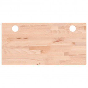 Desk Top 31.5x15.7x1.6" Solid Wood Beech