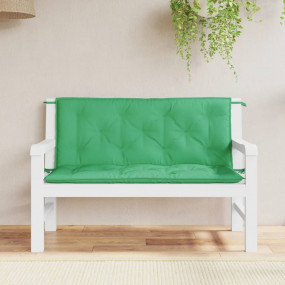 Patio Bench Cushions 2pcs Green 120x50x2.8 " Oxford Fab...