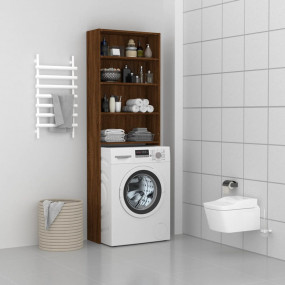 Washing Machine Cabinet Brown Oak 25.2x9.4x74.8"
