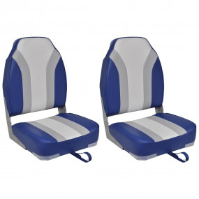 Foldable Boat Chairs 2 pcs High Backrest(2x90773)