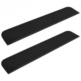 Threshold Ramps 2 pcs 43.3x8.3x1.0" Rubber