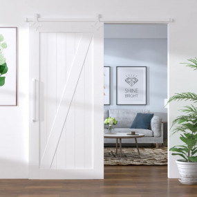 Sliding Door Hardware Kit 72.0 " Steel White