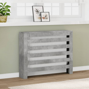 Radiator Cover Concrete Grey 40.9x7.9x32.3" Engineered ...