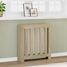 Radiator Cover Sonoma Oak 30.7x7.9x32.3" Engineered Woo...