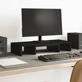 Monitor Stand Adjustable Black 23.6x9.4x4.1" Engineered...