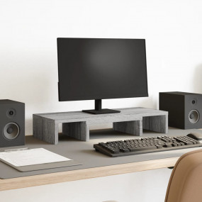 Monitor Stand Adjustable Grey Sonoma 23.6x9.4x4.1" Engi...