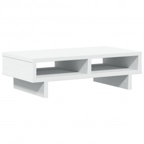 Monitor Stand White 19.7x10.6x5.9" Engineered Wood