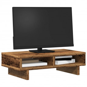 Monitor Stand Old Wood 19.7x10.6x5.9" Engineered Wood