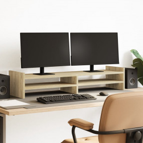 Monitor Stand Sonoma Oak 39.4x10.6x7.9" Engineered Wood