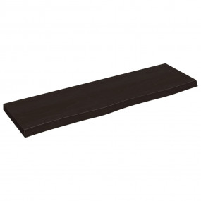 Bathroom Countertop Dark Brown 39.4 x 11.8 x (0.8-1.6) ...