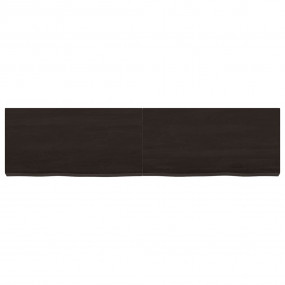 Bathroom Countertop Dark Brown 47.2 x 11.8 x (0.8-2.4) ...