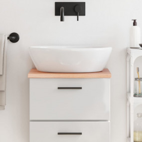 Bathroom Countertop Light Brown 15.7x11.8x0.8" Treated ...