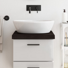 Bathroom Countertop Dark Brown 15.7 x 19.7 x (0.8-2.4) ...