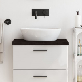 Bathroom Countertop Dark Brown 23.6 x 11.8 x (0.8-1.6) ...