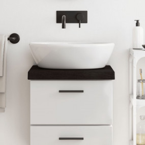 Bathroom Countertop Dark Brown 15.7 x 11.8 x (0.8-2.4) ...