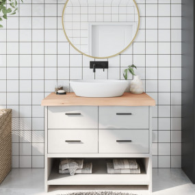 Bathroom Countertop 39.4 x 23.6 x (0.8-2.4) " Untreated...