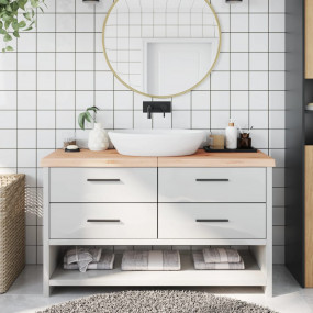Bathroom Countertop 55.1 x 23.6 x (0.8-2.4) " Untreated...