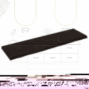 Bathroom Countertop Dark Brown 70.9 x 19.7 x (0.8-2.4) ...