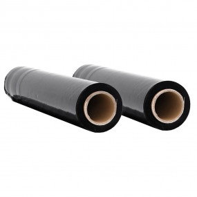 Stretch Film 2 pcs Black 30 m 19.7 " x 984.3 '