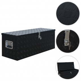 Aluminum Box 42.72x14.57x15.75" Black