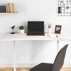 Desk Top White 43.3x23.6x1.0" Solid Wood Pine