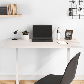 Desk Top White 43.3x23.6x1.0" Solid Wood Pine